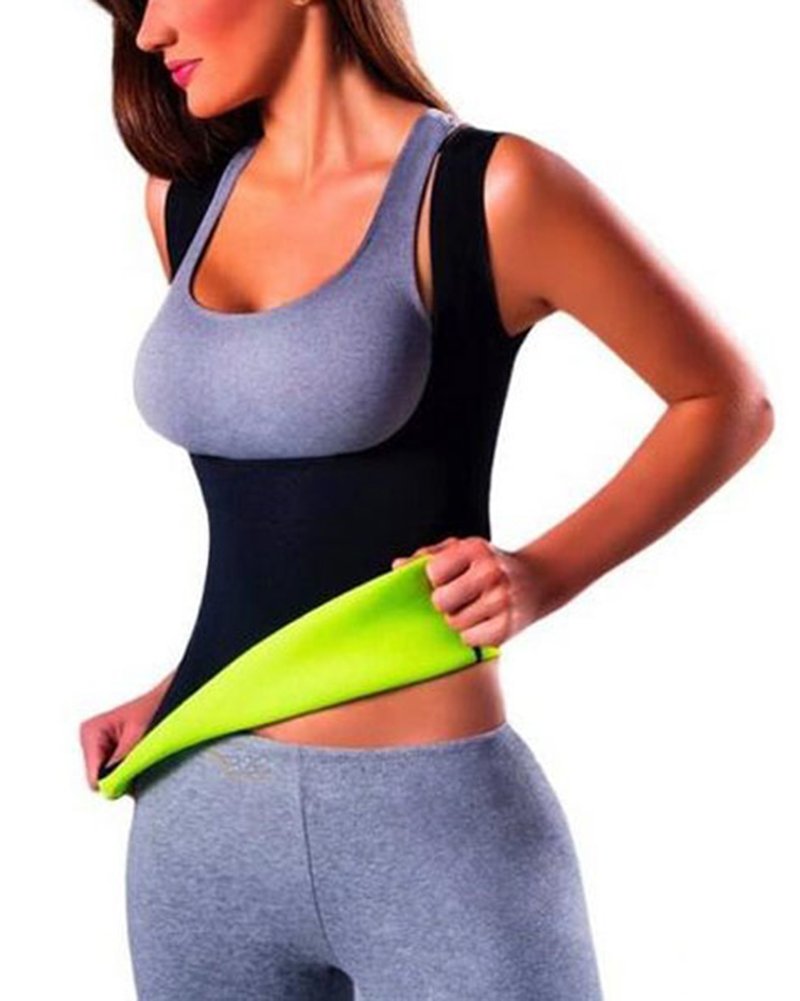 Canotta Fitness da Donna Neoprene Addome Toracico Bruciare Grassi Corsetti Sauna Suits Corpo Cintura Addominale Shaperwear
