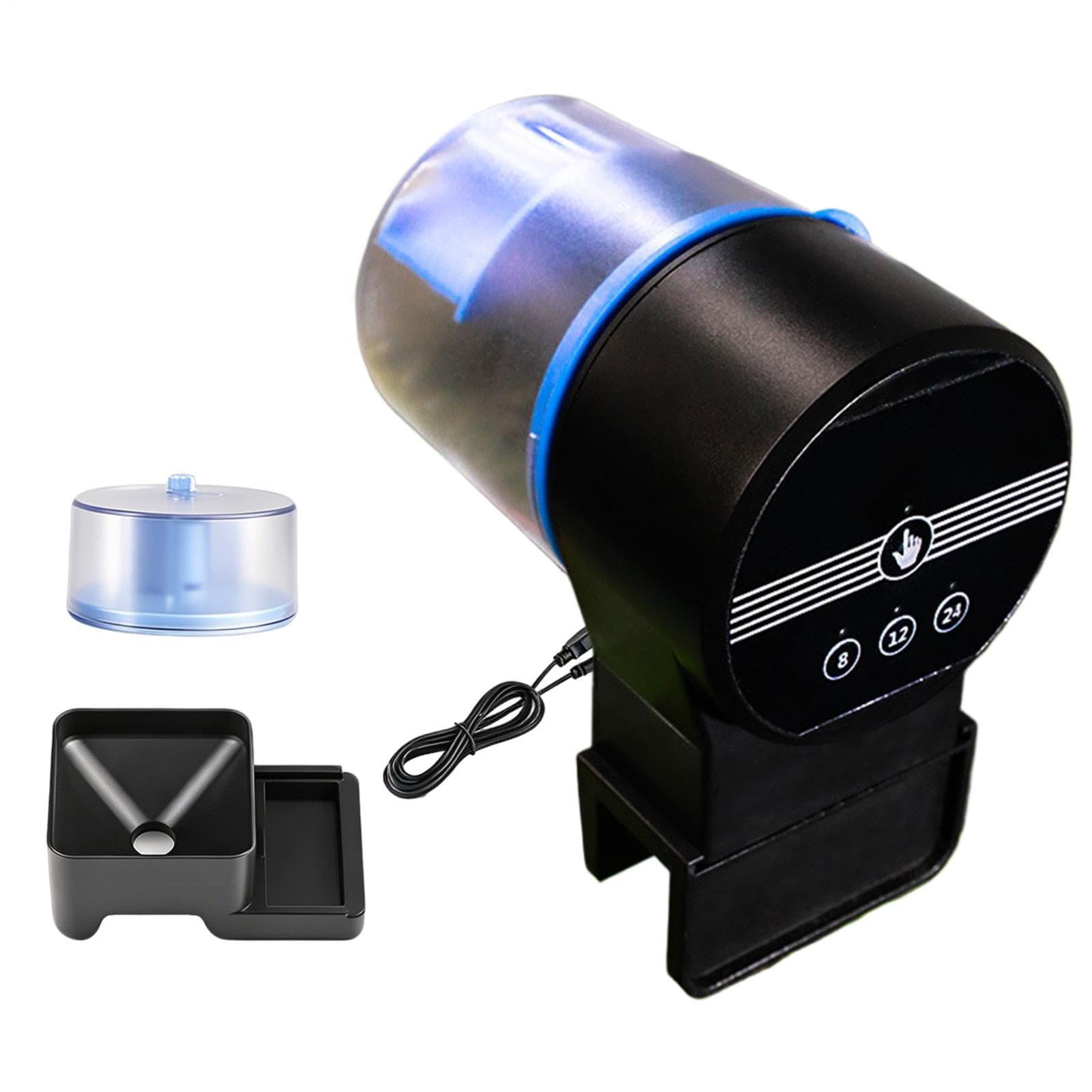 Distributeur Automatique De Nourriture Pour Poissons Rechargeable Avec 3 | Mangeoire Pour Tortues Et Poissons Combattants Idéal Maison Bureau