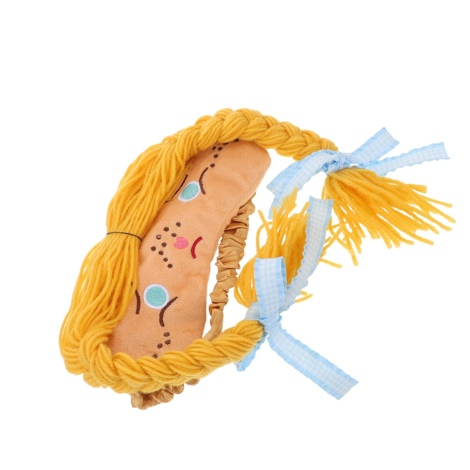 Angoily Masque de Sommeil pour Femme à Motif Cartoon Kawaii Bandeau Doux en Peluche Occultant pour Nuit et Voyage Masque Amusant Confortable pour Sieste en Avion