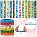hexiaoxiao 48 PCS Party Favors Slap Bracelets for Kids Animal Rubber Bracelets Silicone Wristbands for Birthday Party Supplies Classroom Prizes Christmas Easter Halloween Holiday Gifts