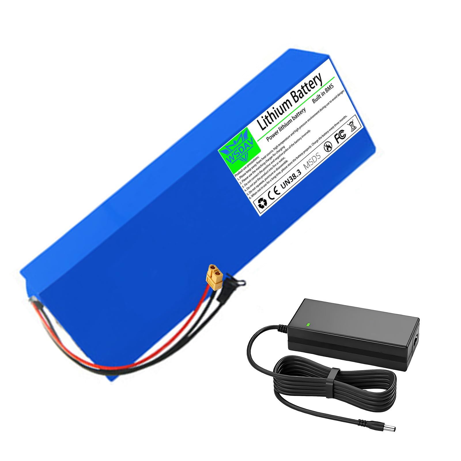 Wsdav 72V50ah 72 Volt Rechargeable Lithium Battery 72V 20Ah 25Ah 30Ah 35Ah 40Ah 45Ah 50Ah Motorcycle Battery With Charger And Bms Board,