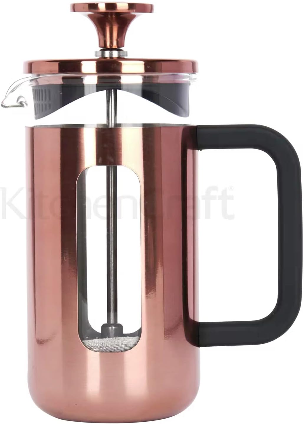 La Cafetière Pisa Stainless Steel Cafetière, Three Cup, Copper, Gift Boxed