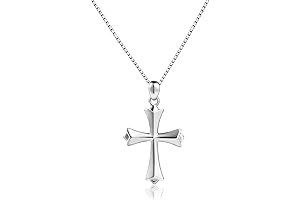 Sterling Silver Holy Cross Necklace: Faith and Radiance