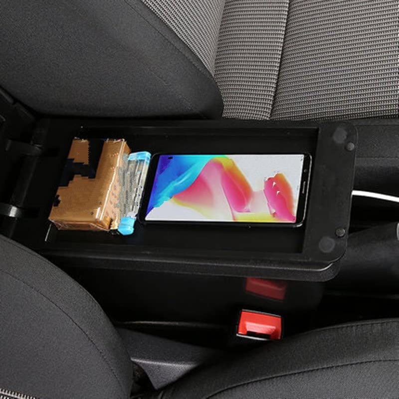 per Toyota per Urban Cruiser Bracciolo Box Bracciolo Box Accessori Modifica della Console Centrale Dell'auto con USB (Colore : A, Size : Black Line