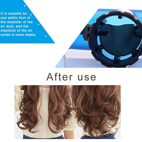 Wind Spin Secador de cachos mágico, difusor portátil de secador de cabelo, giratório, removível, dif