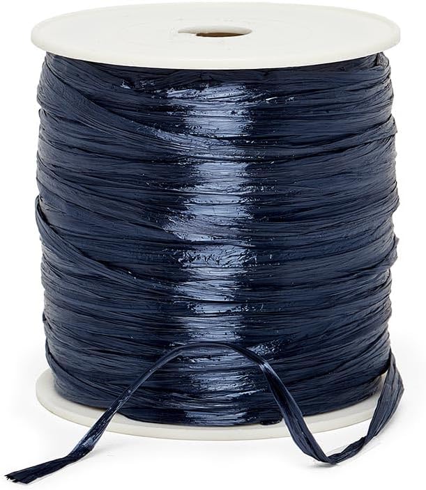 White Metallic Raffia Ribbon 1/4" X 100 Yards