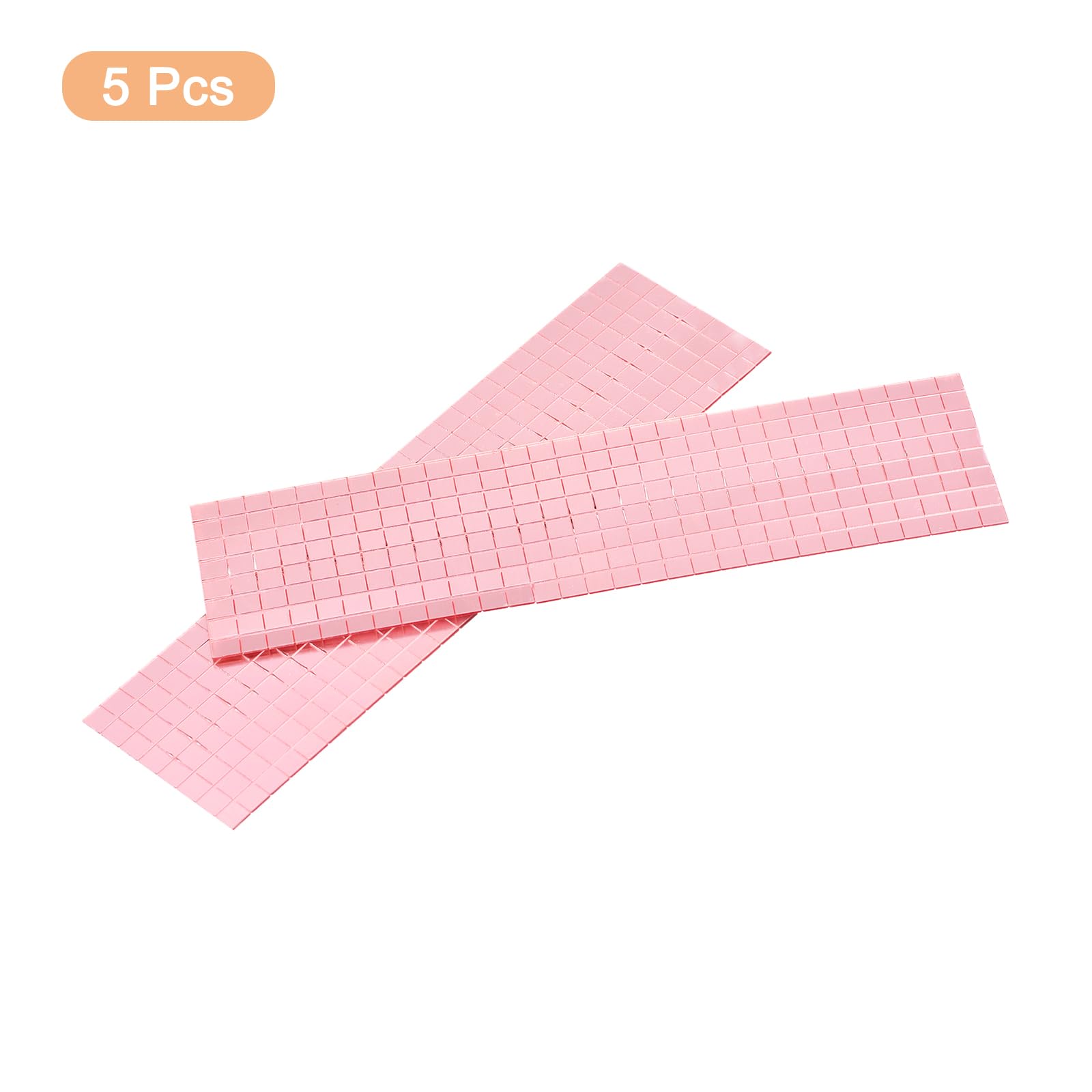 QUARKZMAN 2360 szt. Płytki samoprzylepne Mozaika Lustro 5 x 5 mm Mini Płytki Lustro Mozaika Kwadratowe Płytki Szklane Wykonywanie Rzemiosła Dekoracji Kulki Dyskotekowe Kolor Różowe Złoto