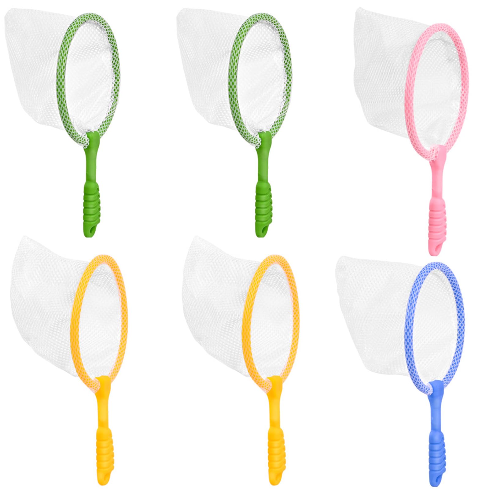 6Pcs Fishing Nets, Fishing Nets for Kids, Outdoor Bug Catcher Nets, Butterfly Net and Crabbing Net, Outdoor Exploration and Nature Learning Tool, Early Learning Tool