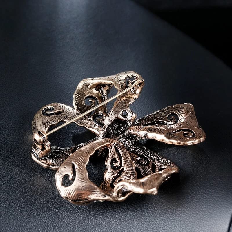 Broche en zircon pour femmes style bohème avec détails en fleurs de haute qualité - 2