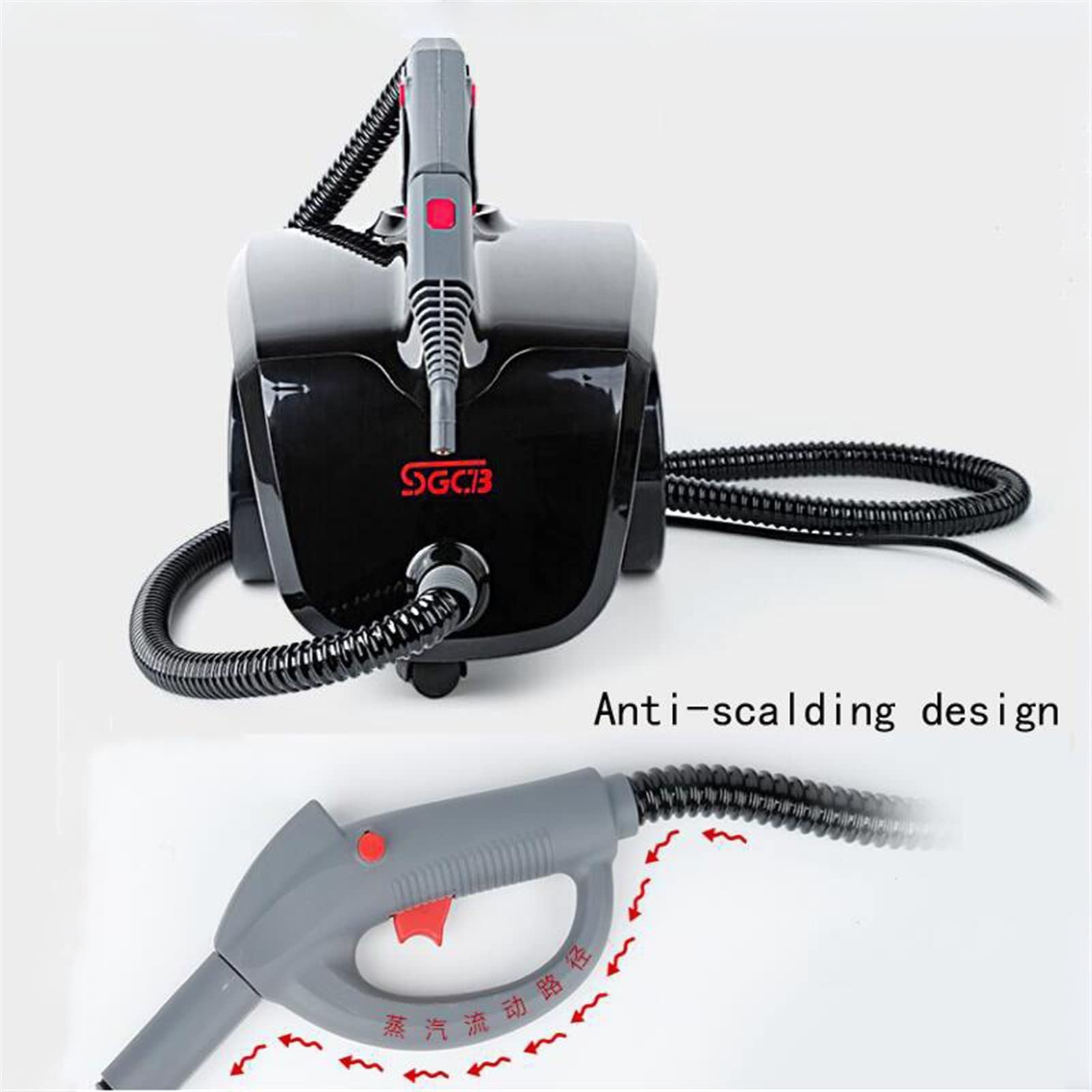 Lifyn2 Steam Cleaning Steam Cleaner High-Pressure Steam Cleaner for Car Home1500W Air Conditioner Cleaning Machine Steam Cleaner High Pressure