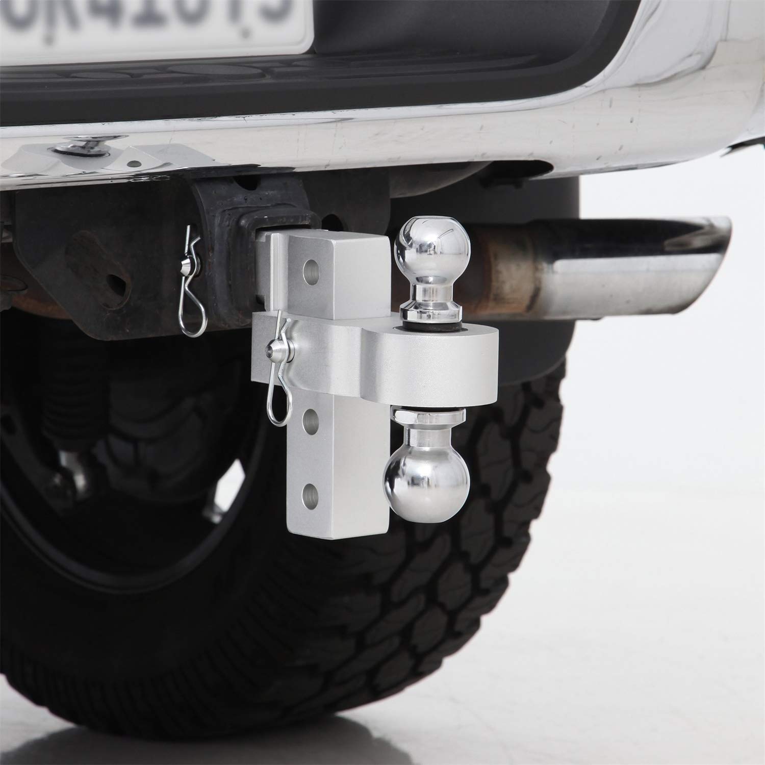 SmittyBilt 6IN ADJ Alum Drop Hitch 2