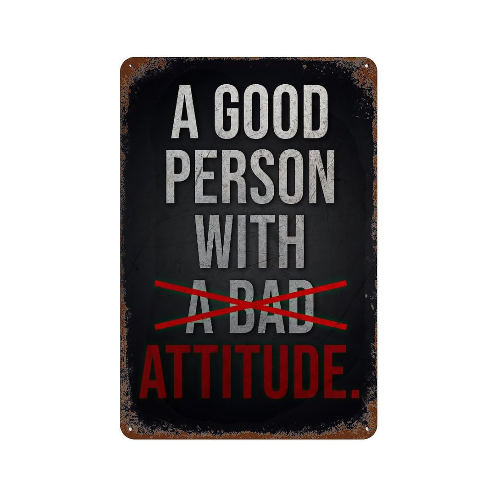 xiaoxiaoshen Attitude Motivational (1) Wall Decor Art Metal Tin Poster Modern Home Decor Art Home Bar Shop Decorations Vintage Sign 30x20cm