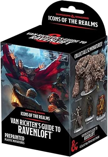 Wizkids D&D Icons of the Realms Miniatures: Guía de Van Richten para Ravenloft (juego 21) Booster de 4 quilates (unidad individual)
