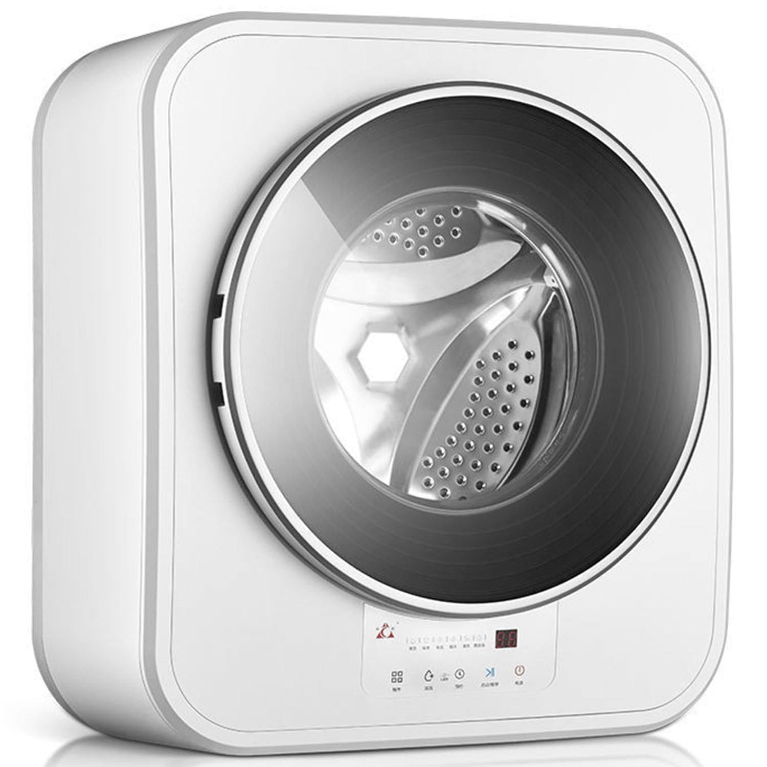 Wandmontierte Waschmaschine, Wandmontierte Elektrische Kompaktwaschmaschine, 3 Kg Mini-Vollautomatikwaschmaschine Und Schleuder, Mini-Trockner Für Badezimmer Und Küche
