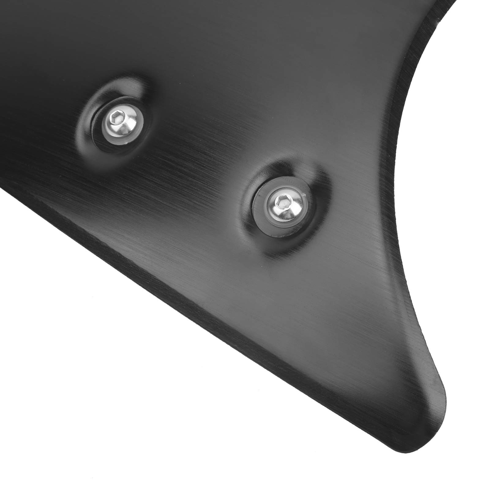 Cubierta para parabrisas de motocicleta universal en aluminio negro, compatible con Pure y Scrambler (2014-2020), instalación sencilla protección óptima contra viento escombros