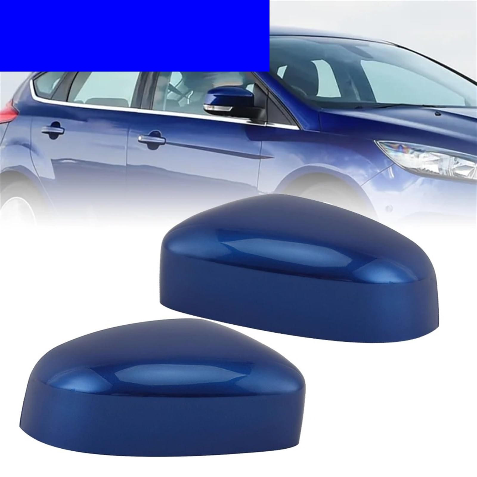 Calotta Specchietto Retrovisore Per Ford Per Focus MK2 MK3 Per Mondeo 2008 2009 2010 2011 2012 2013 2014 2015 2016 2017 Copri Specchietto Retrovisore Laterale In Argento CALOTTE SPECCHIO DESTRA(Left)
