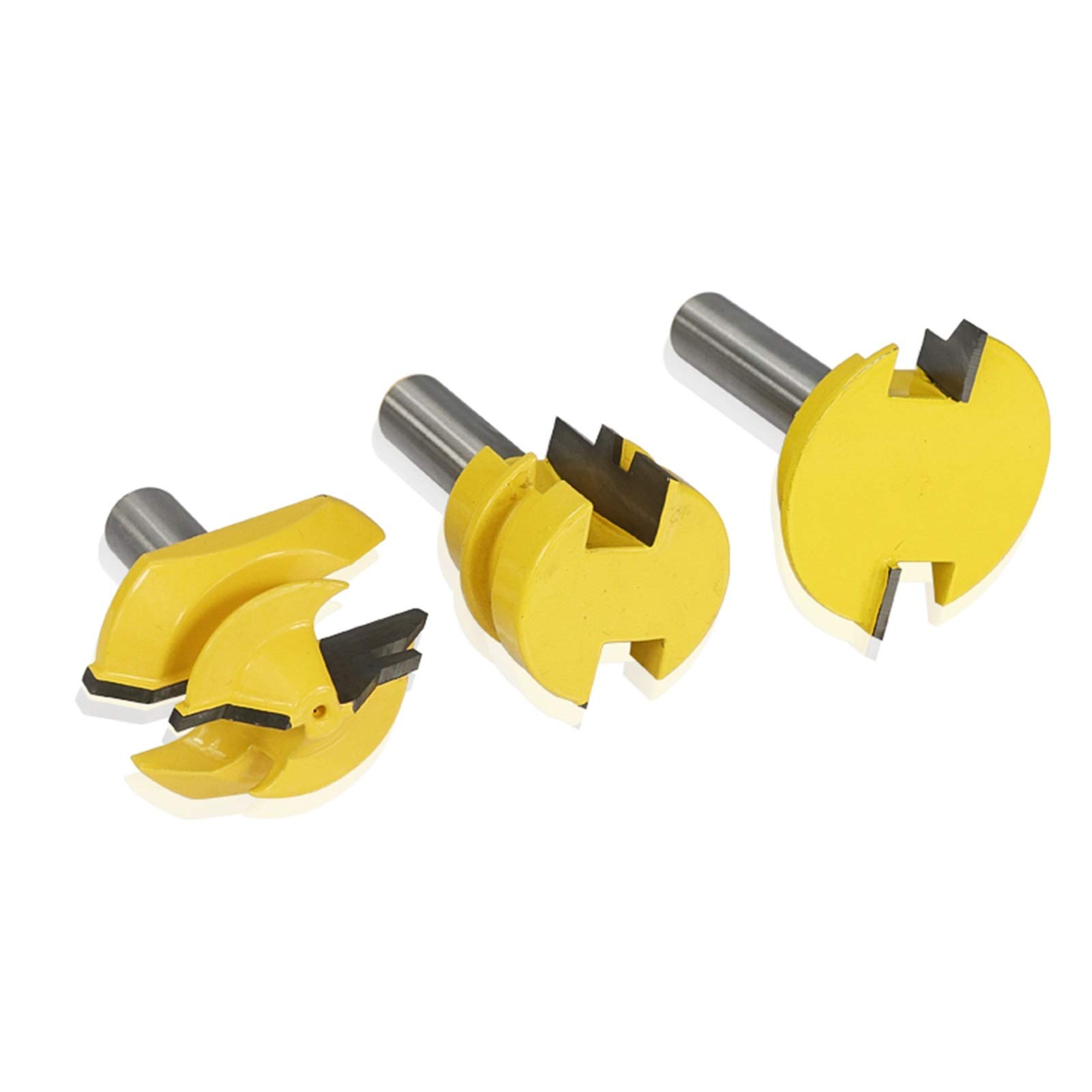 YIJIAN - Set di punte per fresatura per legno, con gambo da 1,5 cm, 45 gradi, per fresatura e fresa, per fresatura e fresa, per fresatura e fresatura a 45 gradi.