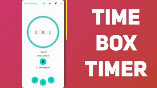 Time Box -Time management, productivity, Pomodoro