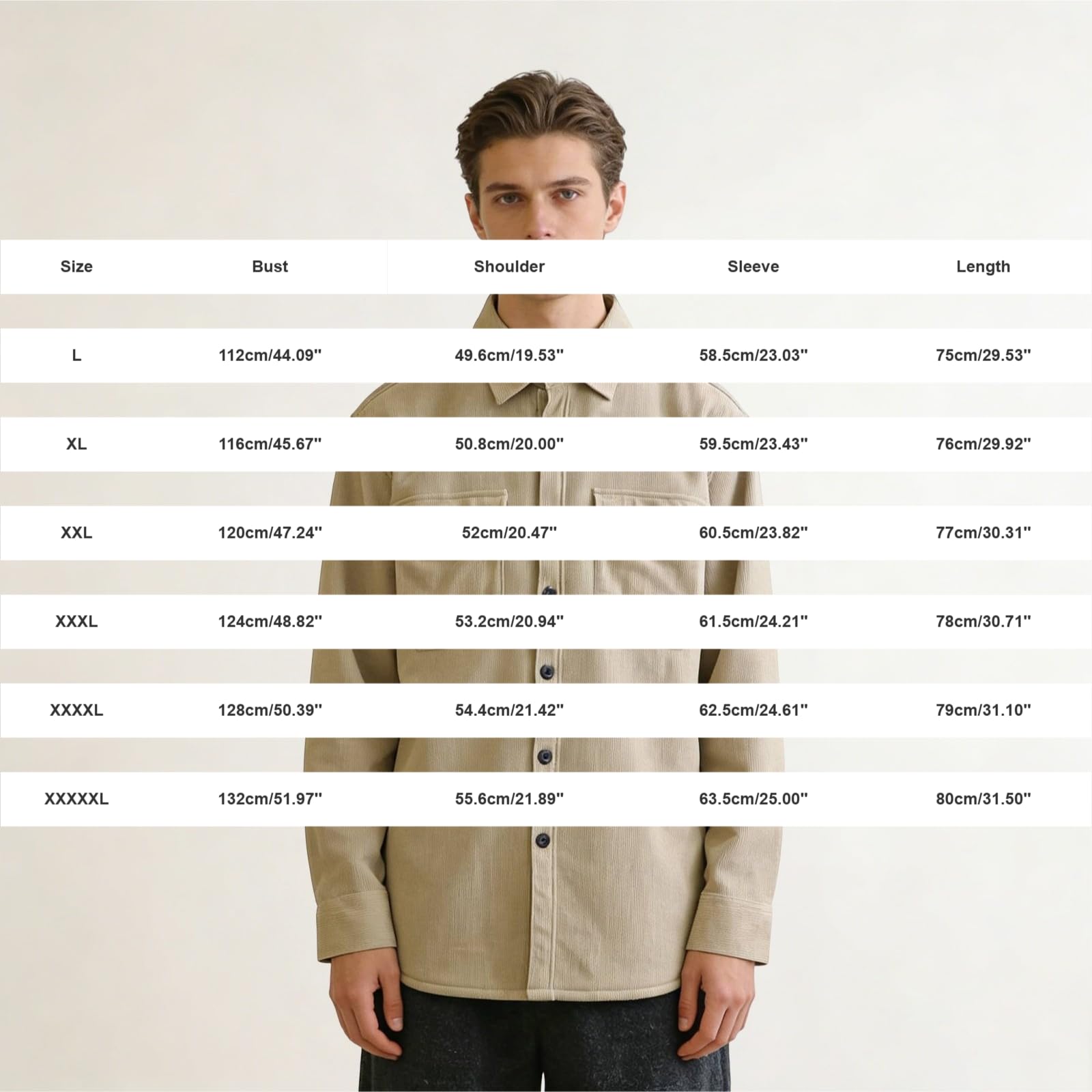 Camicia Uomo con Risvolto Tessuto A Texture Maniche Lunghe, Modello Elegante Adatto per Abiti Quotidiani di Autunno E Inverno