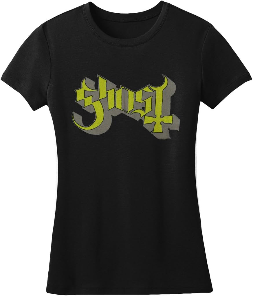 Ghost 'Green/Grey Keyline Logo' Womens Fitted T-Shirt