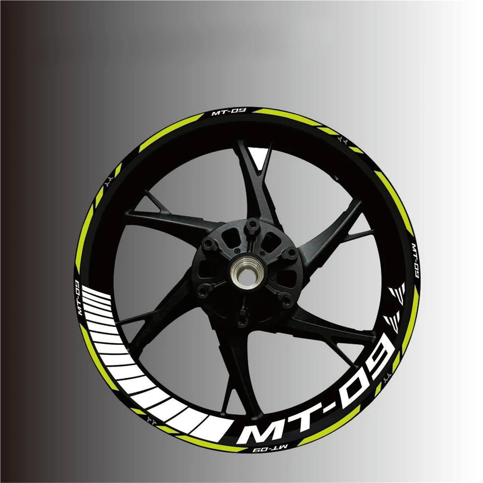 Reflective Motorcycle Wheel Sticker Rim Decals for Yamaha for XSR 900 700 for Tracer 9 GT for FJR1300ES(Style 16)