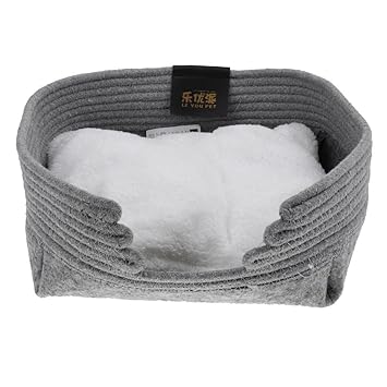 Indy Mall Pet Dog Puppy Cat Soft Cotton Warm Plush Cozy Nest Mat Pad Bed House Gray