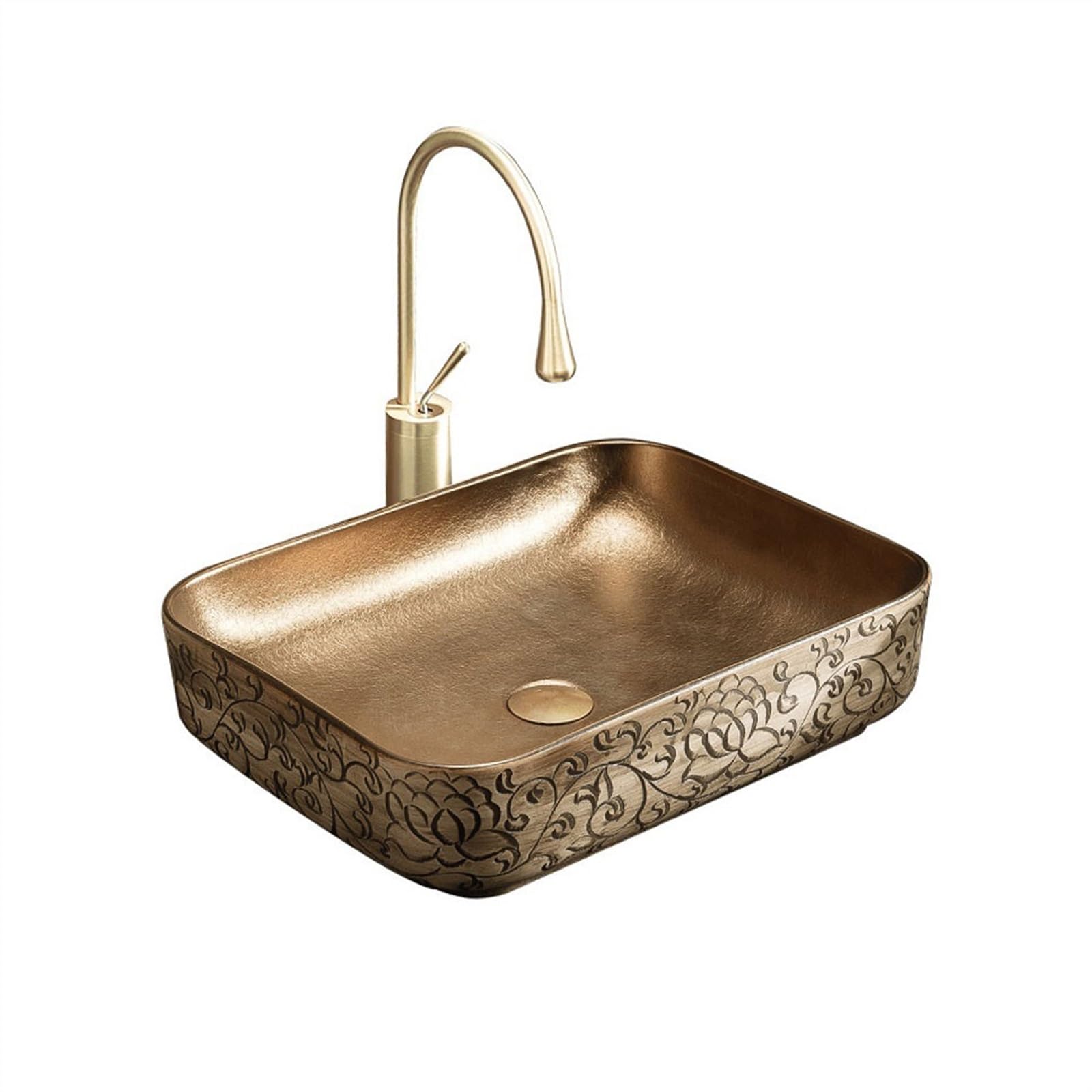 Sjdopulse Countertop Washbasin, Countertop Washbasin, Hand Carved Countertop Washbasin, Toilet Basin, Bathroom Basin, Round Countertop Washbasin, Ceramic Washbasin, Bathroom Sink, Small Ceramic