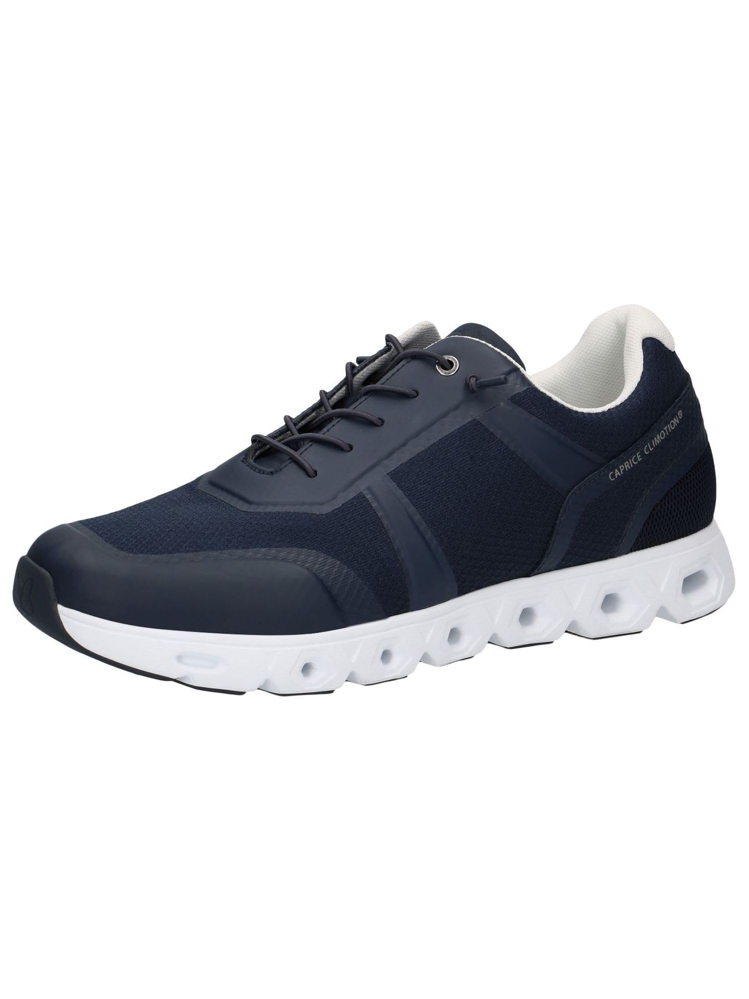 CAPRICE Men Sneakers Flat Low Top Vegan, Blue (Ocean Comb), 8 UK