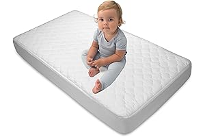 Sealy Waterproof Fitted Toddler Bed and Baby Crib Mattress Pad Cover Protector:...