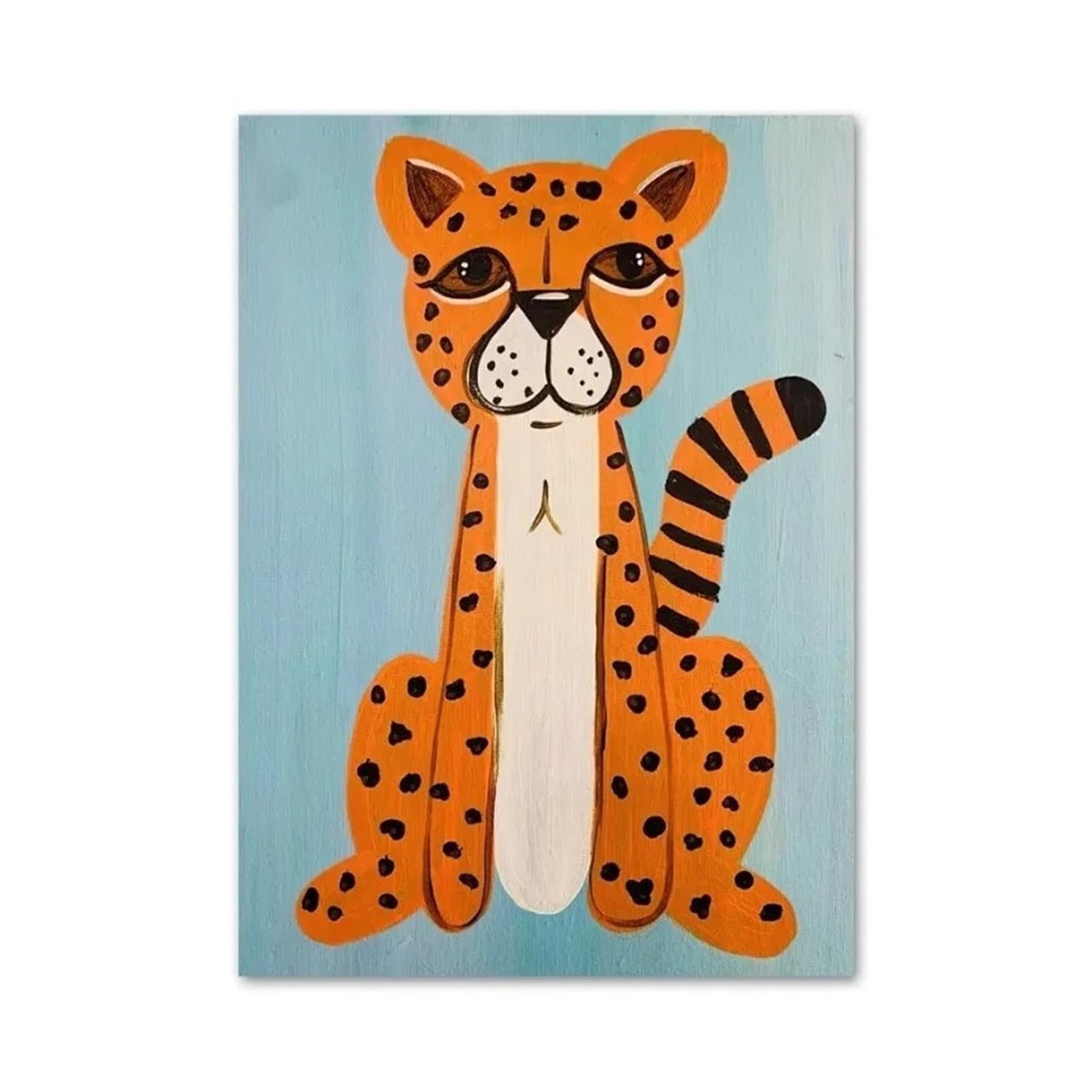 Xenite A Wall Rt Canvas Prints Canvas Painting Rabbit Cheetah Bear Pand Peace Pigeon Cute Wall Rt Nordic Poster(,50X70cm)