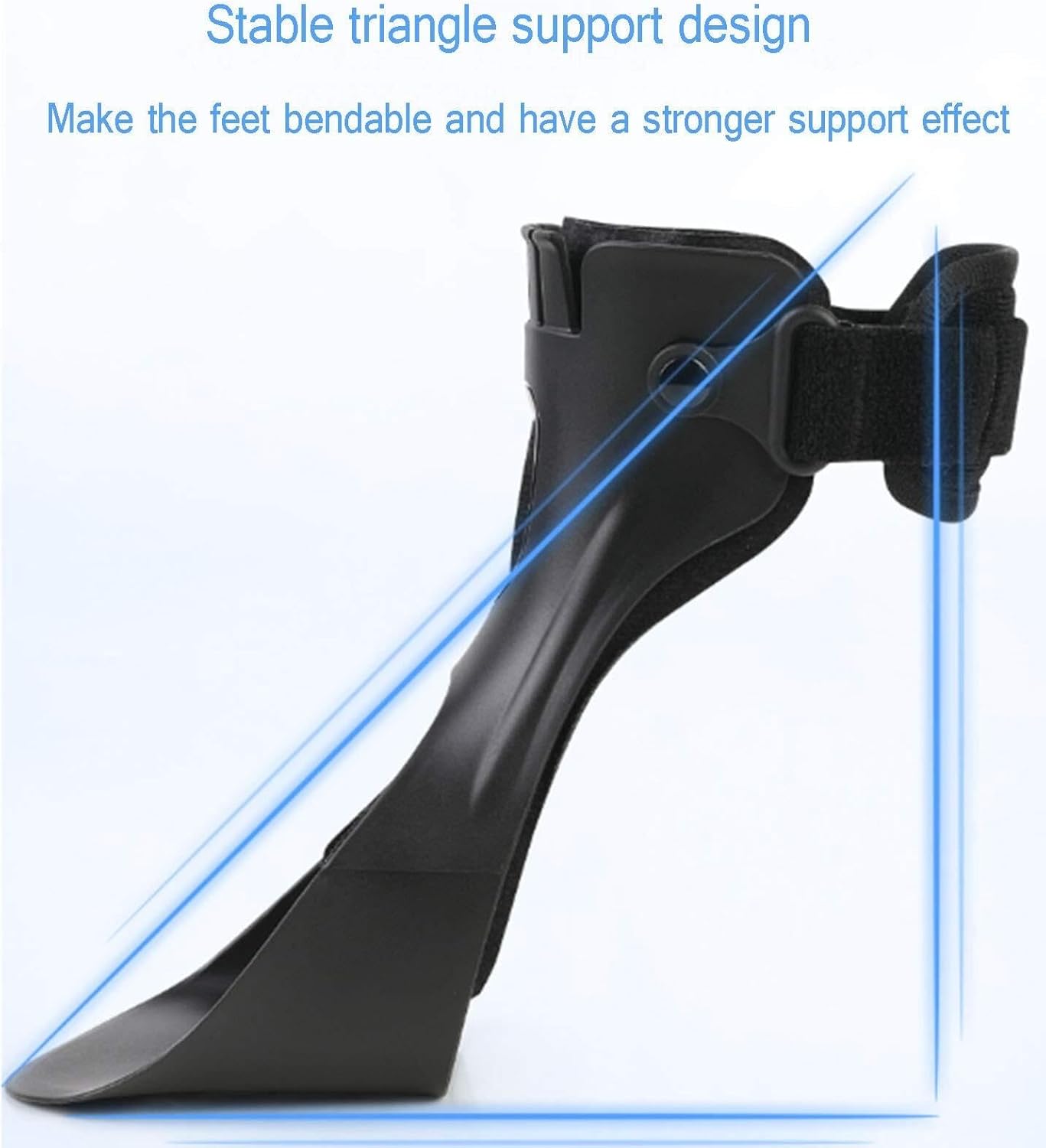 Drop Foot Support Brace Foot Drop Orthosis Ankle Brace Ankle Splint for Sprains, Tendonitis/Women and Men,1 Pair,L, Large