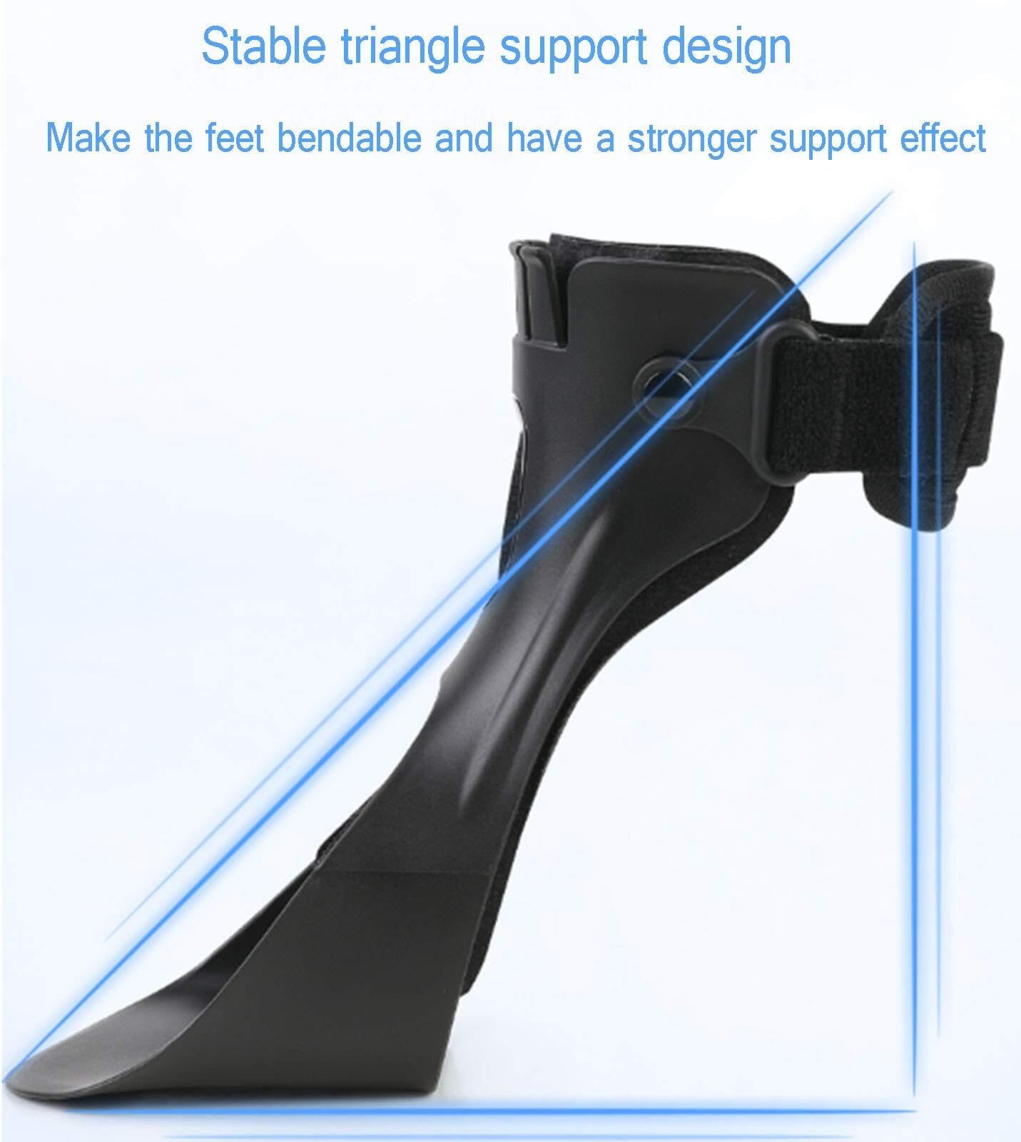 Soporte para la Periostitis Tibial, Soporte para pie caído, ortesis para pie caído, Tobillera, férula para esguinces, tendinitis/Mujeres y Hombres, 1 par, L, Izquierda Individual