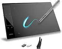 Tablet de desenho gráfico, bloco de desenho digital VEIKK A30, 25 x 15 cm, com 4 teclas de toque e um touch pad, suporte para Mac, Wins, Linux e sistema operacional Android