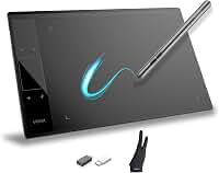 Tablet de desenho gráfico, bloco de desenho digital VEIKK A30, 25 x 15 cm, com 4 teclas de toque e um touch pad, suporte para Mac, Wins, Linux e sistema operacional Android