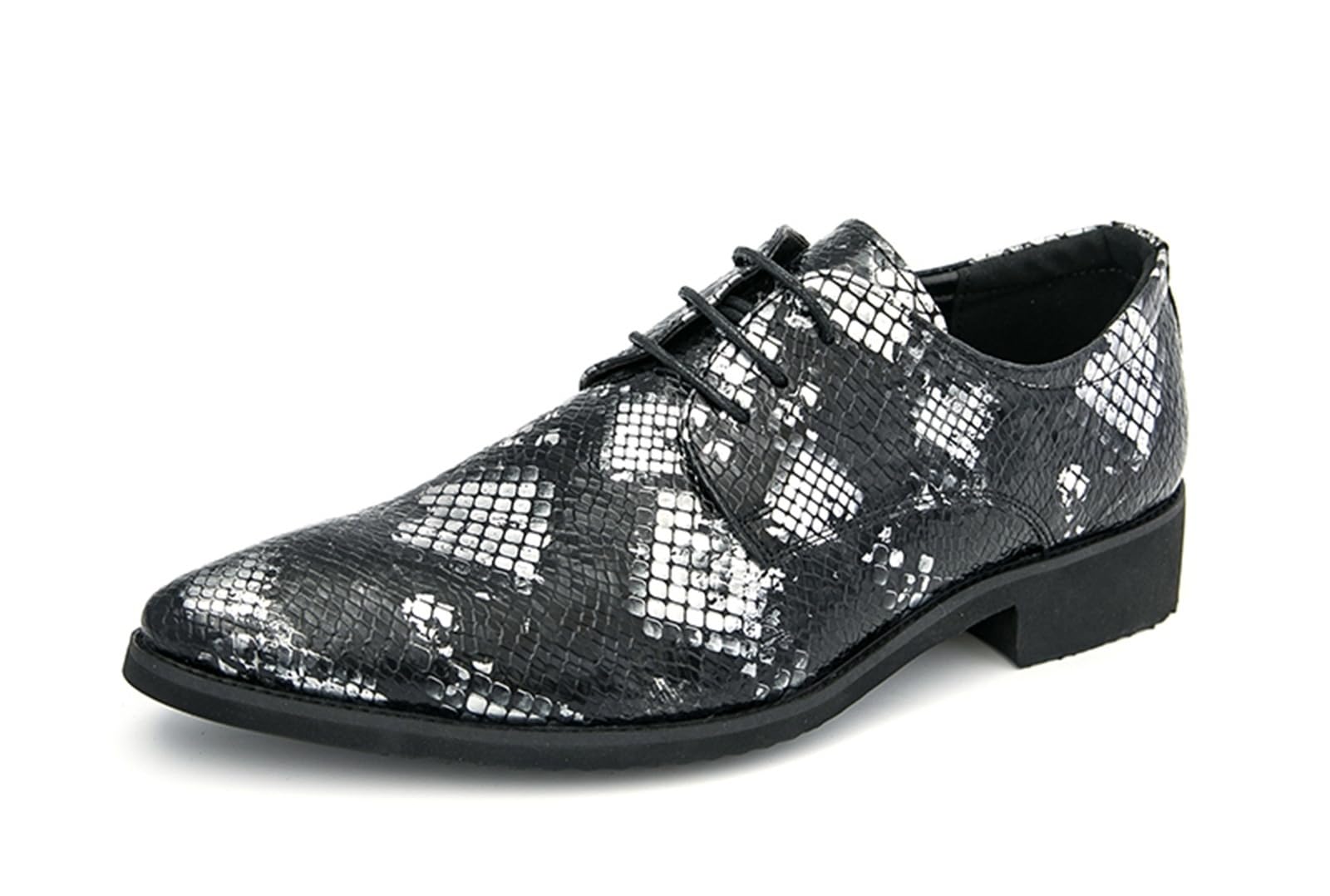 Minishion Mens Casual Dress Shoes Oxford Lace-up Formal Business Work Sneaker