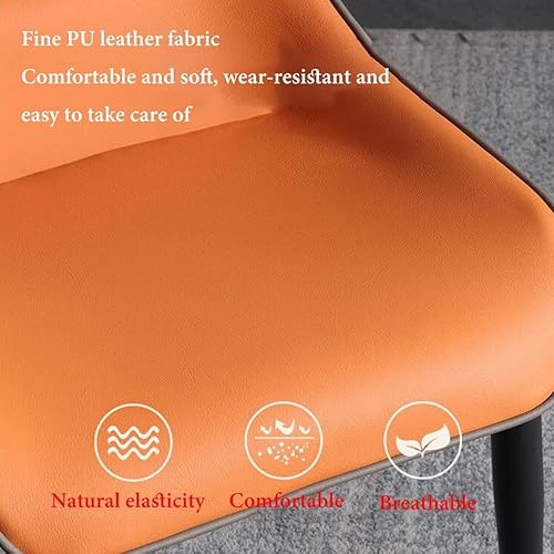 Miniatura 4 de Dining Chairs Modern Mid Century, Kitchen Dining Chairs Upholstered Back Chair Accent Chairs for Office, Steel Frame Leg Makeup Chair, Bedroom