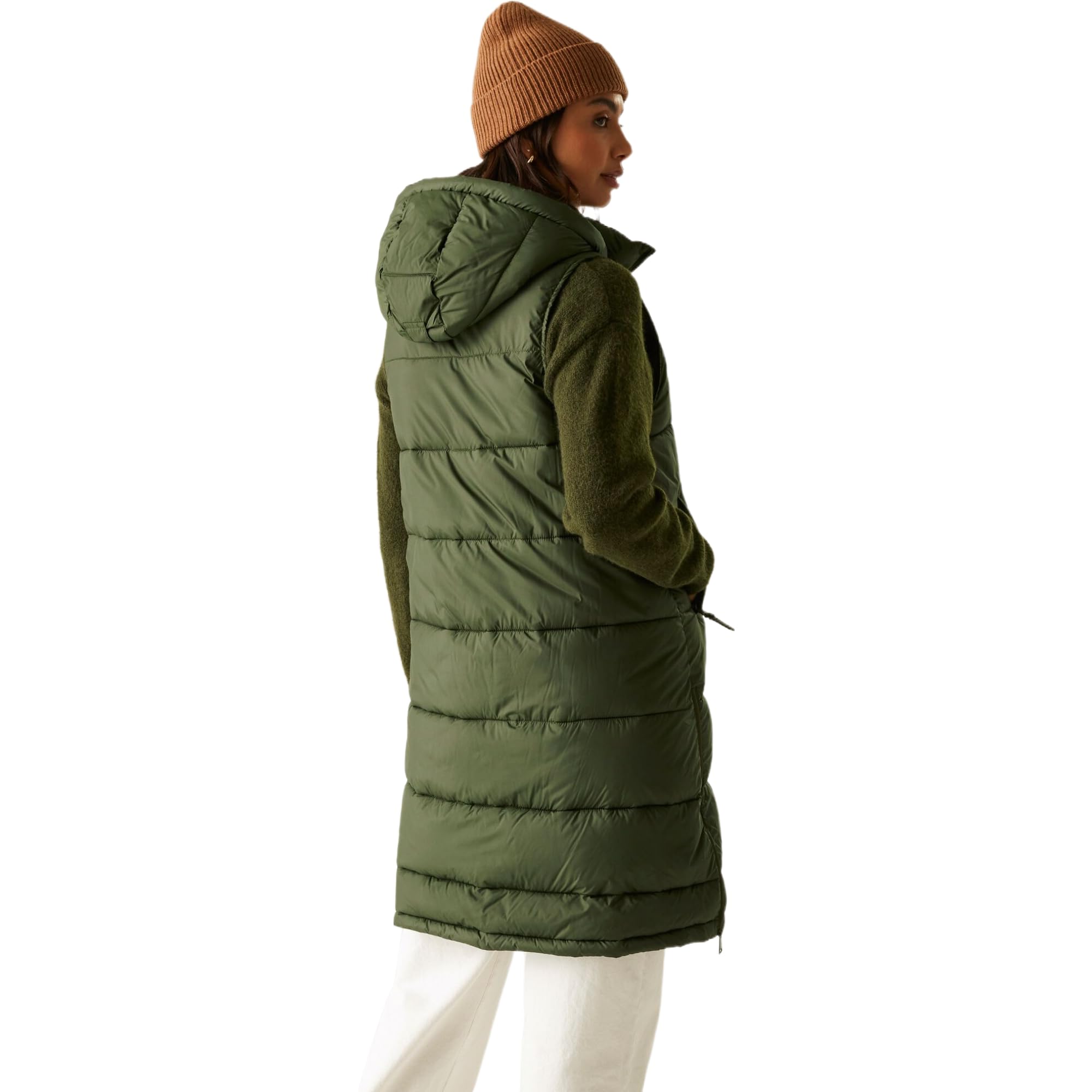 Regatta Ganella Gilet Long À Carreaux pour Femme Gilet Femme
