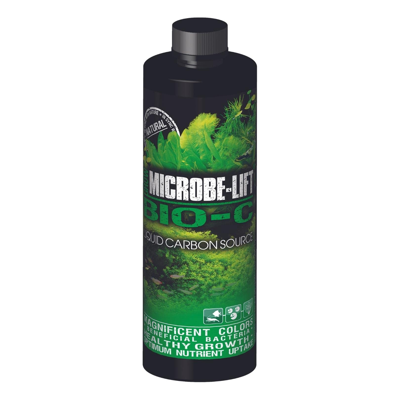MICROBE-LIFT Bloom and Grow Bio-Carbon Aquarium Plant Treatment and Growth Enhancer, 8oz BNGBC08