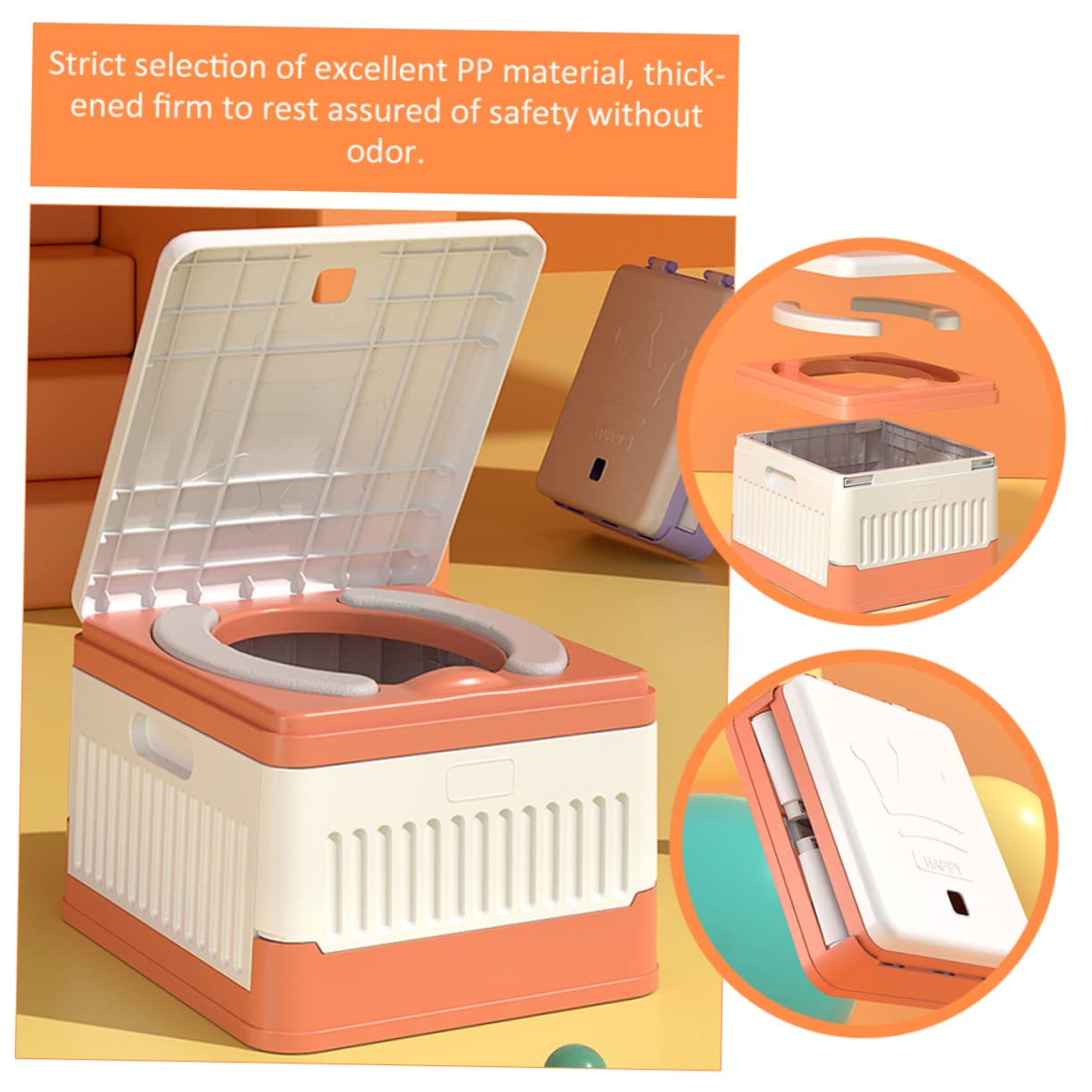 Alipis Asiento De Inodoro Infantil Plegable Portátil Para Niño Niña Entrenamiento De Baño Práctico y Fácil De Usar Para Viajes y Camping Diseño Atractivo y Material Duradero