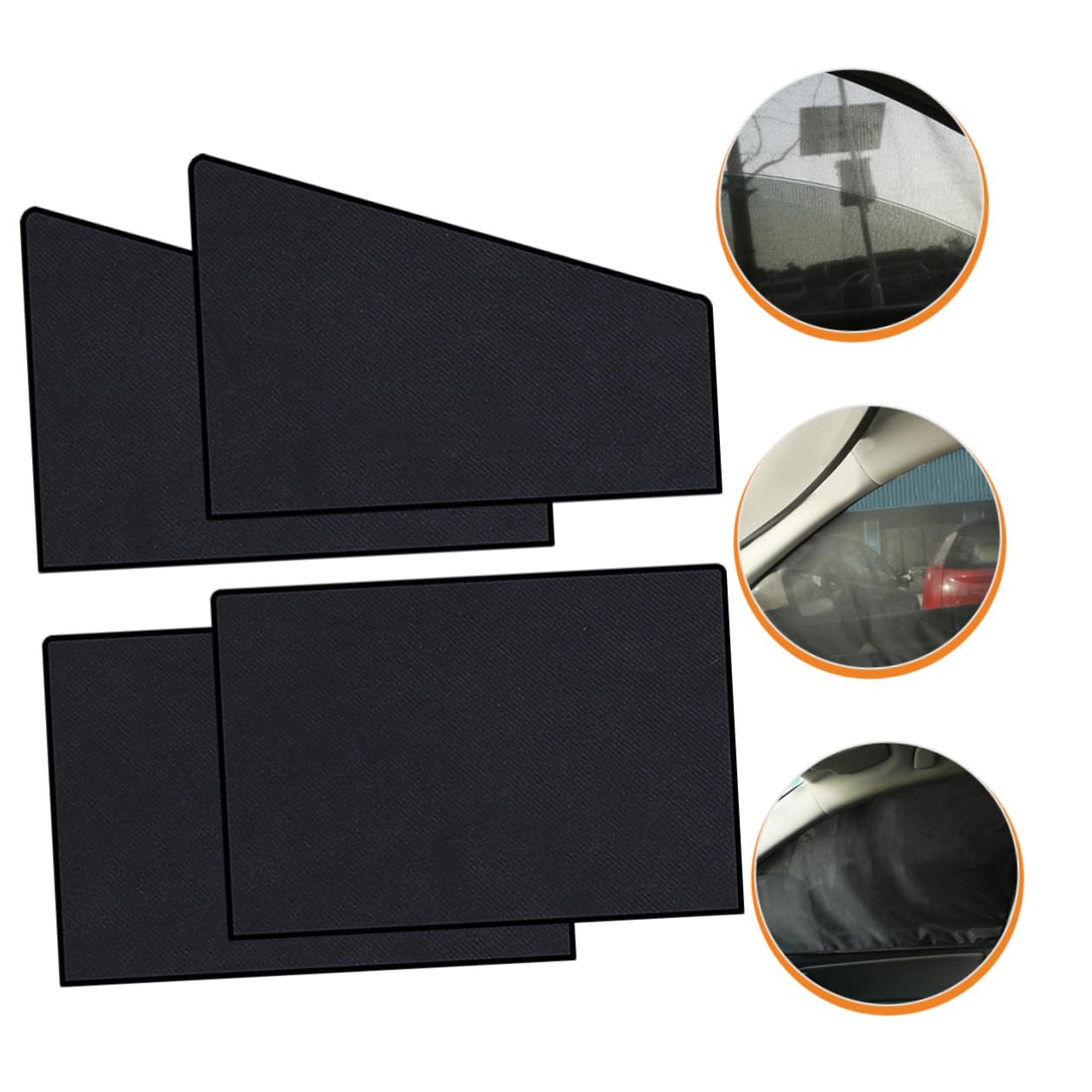 SOLUSTRE 2sets Tende Magnetiche Per Finestrini Auto Protezione Solare e Anti-insetti Per Finestrini Laterali e Posteriori Facile Installazione e Design Pratico