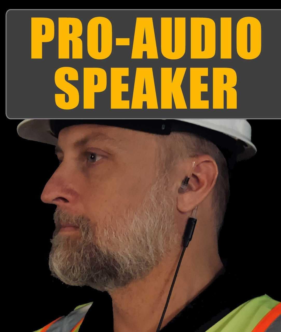 Klein Electronics Surveillance Earpiece with PTT Button & in-Line Noise Reducing Mic, Compatible with Sonim XP5s, XP5plus, XP8, & XP10, 2 Wire Headset with Transparent Acoustic Tube