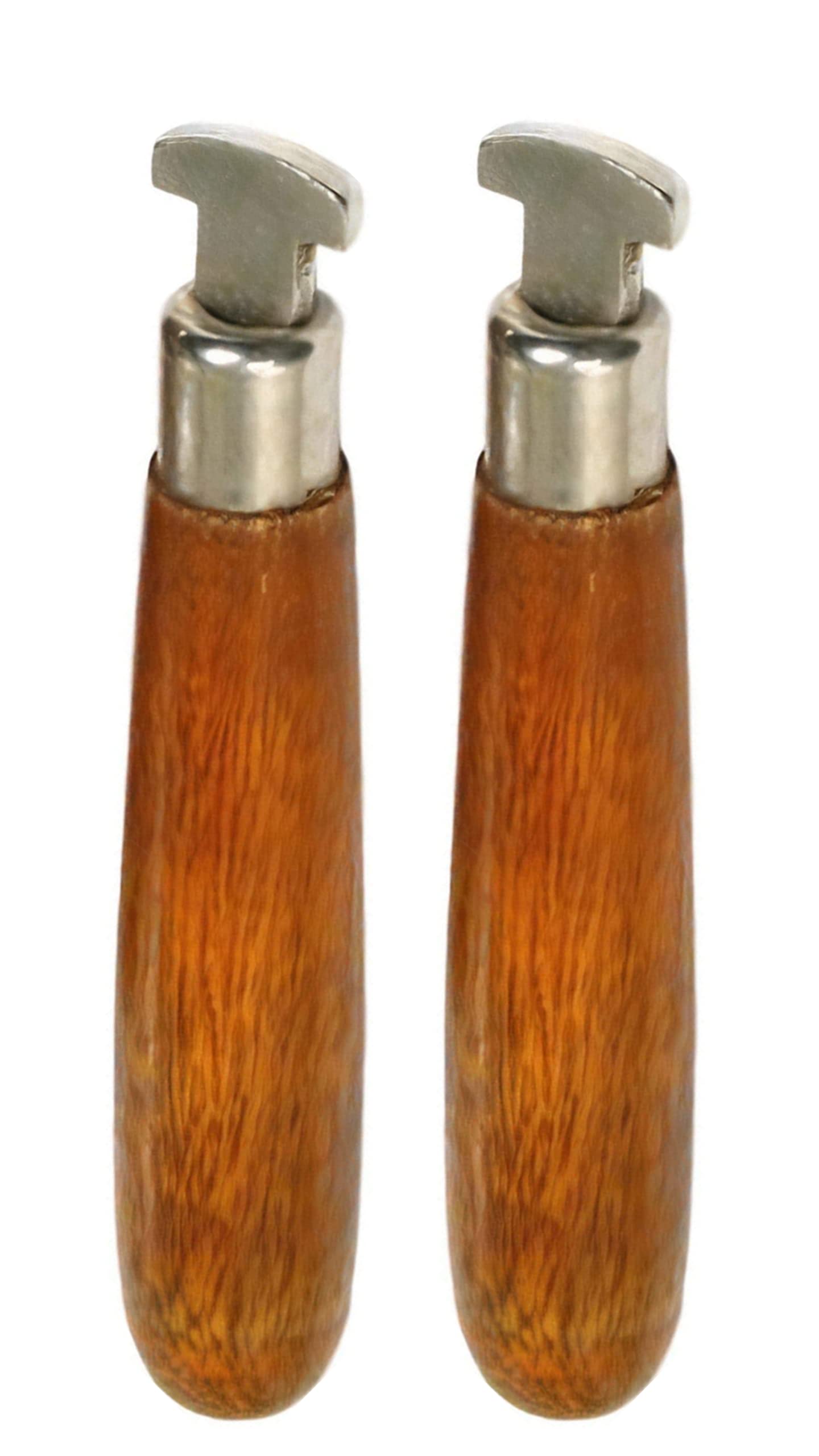 RABBITRABBIT® Steel Bezel Roller with Wooden Handle 2pcs for Bezel Setting, Jewellery Making & Repair, Watchmaking, Model Making & Hobby Crafts DIY