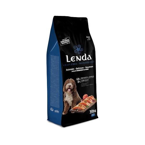 Lenda Grain Free Salmon 10kg - Pienso Monoproteico Hipoalergenico para Perros Sin Cereales