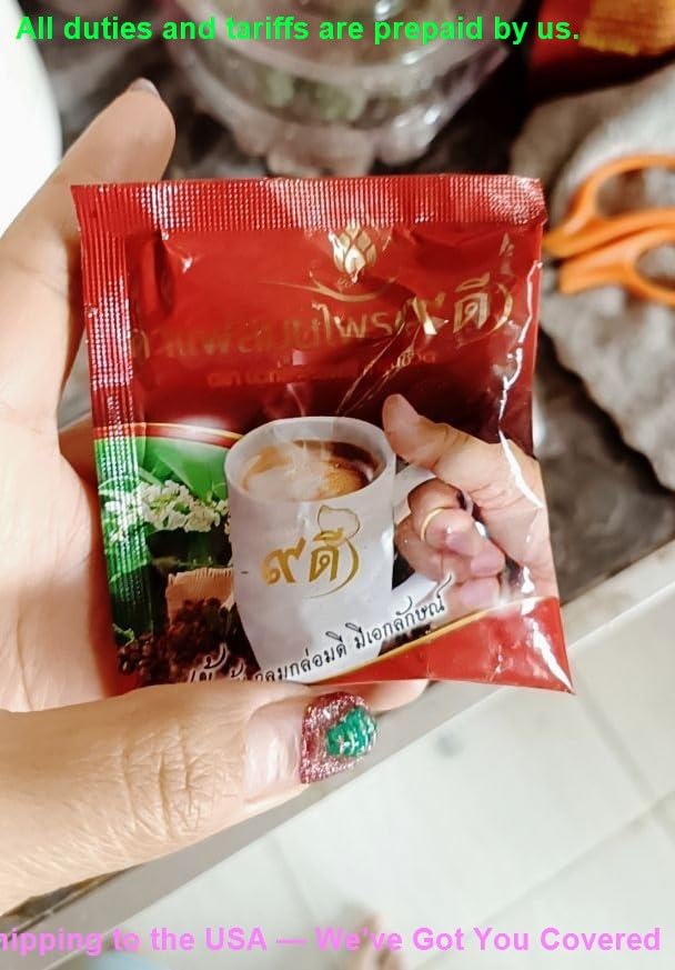 20 Sachets/Pack Kaodee 9DCoffee Coffee Instant Mix Powder Snack 9 in 1 Much Mellow Delicious Vegan Intense Good Shape Set 10 C275 By Thaigiftshop [Get Free Tomato Facial Mask] image 5