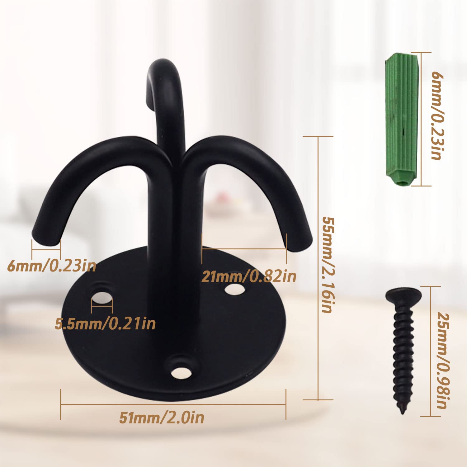 Pezzi Di Ganci Appendiabiti A Doppio Artiglio Da Soffitto Per Appendere Ganci Da Soffitto Ganci Rustici 96299355