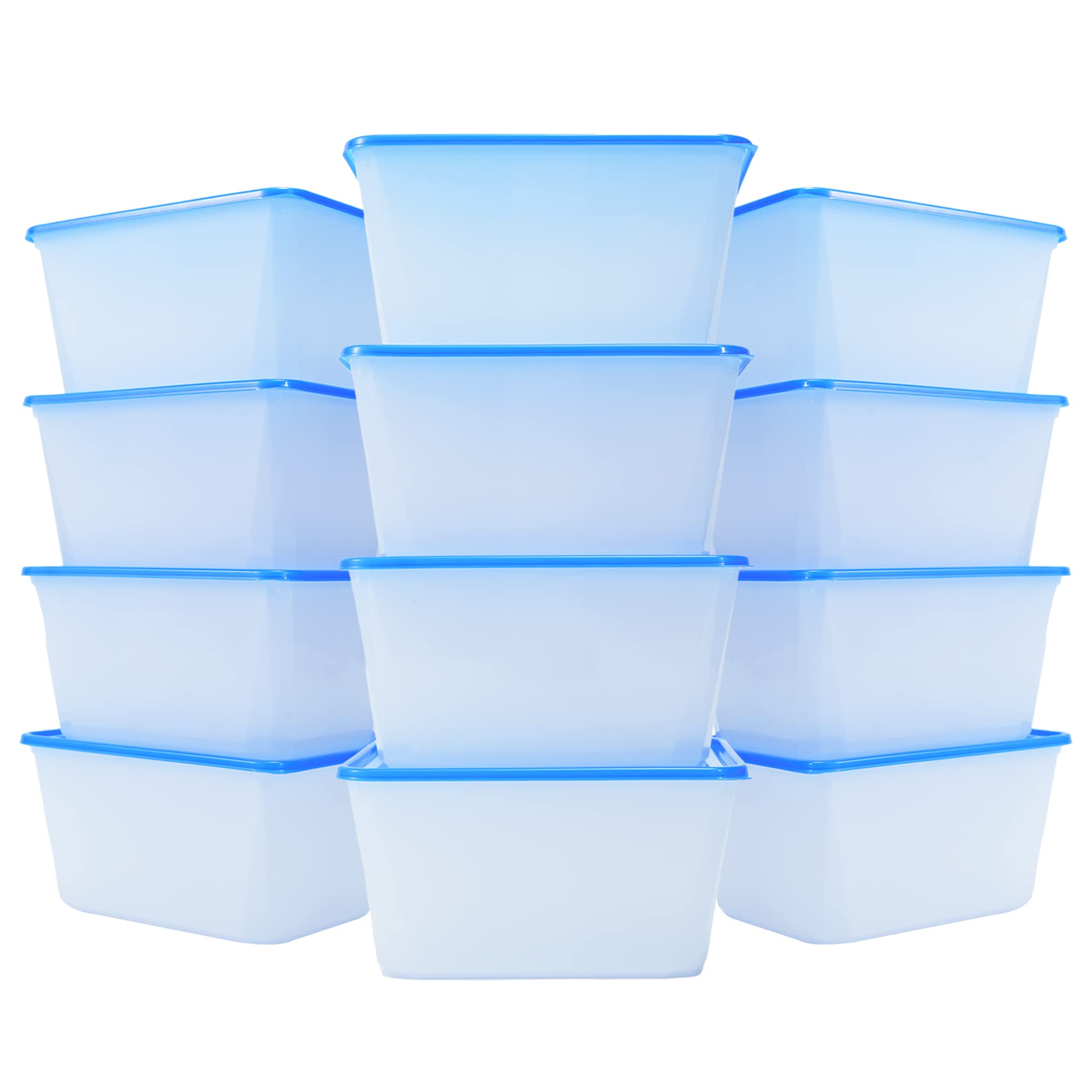 YUESING [30 Pack 70oz Meal Prep Containers Reusable Freezer Food Storage Containers Lunch Salad Plastic Containers with Lids Deli Container Reusable Sets Bento Box Microwaveable & Dishwasher
