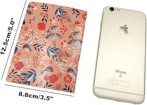 Miniatura 2 de 24pcs mini cuaderno, patrones florales cuaderno de bolsillo portátil Steno Memo Notebook MiniDaily Bloc de notas (8 patrones, páginas con reglas)