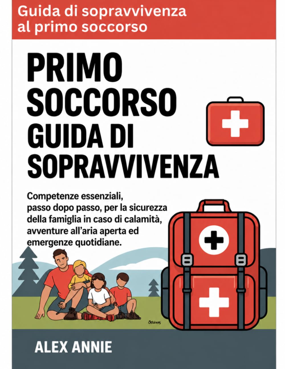 Guida di sopravvivenza al primo soccorso: Competenze essenziali, passo dopo passo, per la sicurezza della famiglia in caso di calamità, avventure all'aria aperta ed emergenze quotidiane.