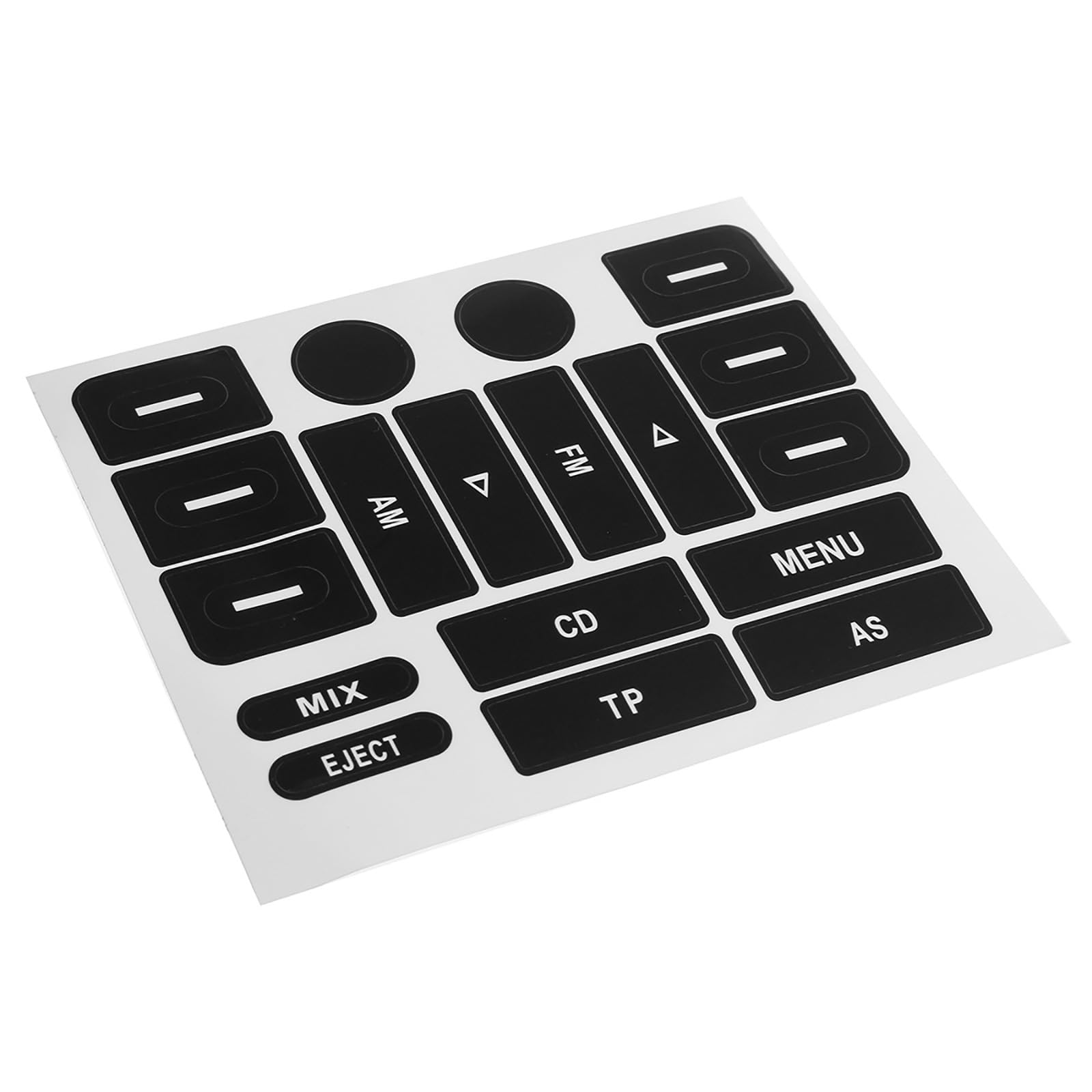 Practical Car Worn Navigation FM Radio Button Repair Sticker Decal Cover Anti Decoration Suitable for Golf MK5 Car Radio Button Repair Decals Stickers