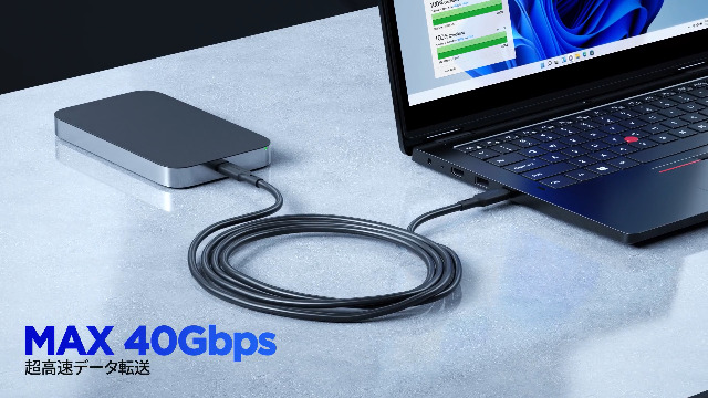 映像用ケーブル Apple Thunderbolt USB Apple（アップル） Thunderbolt 4 Proケーブル（1.8m）｜MN713ZA